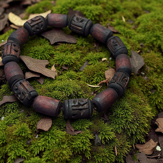 Radha Naam Tulsi Bead Bracelet