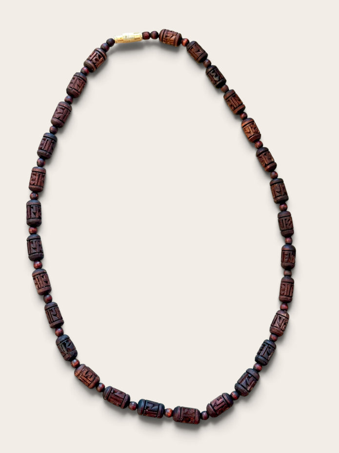 Tulsi Radha Kanthi mala kaklarota – Brūna