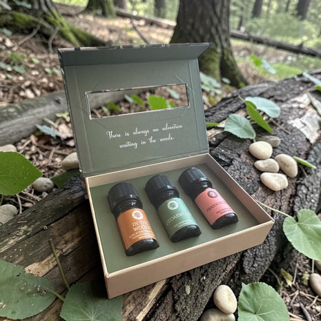 Ēterisko eļļu aromterapijas komplekts – Woodsy