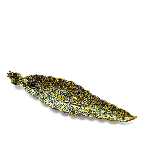 Gold Ganesh incense holder