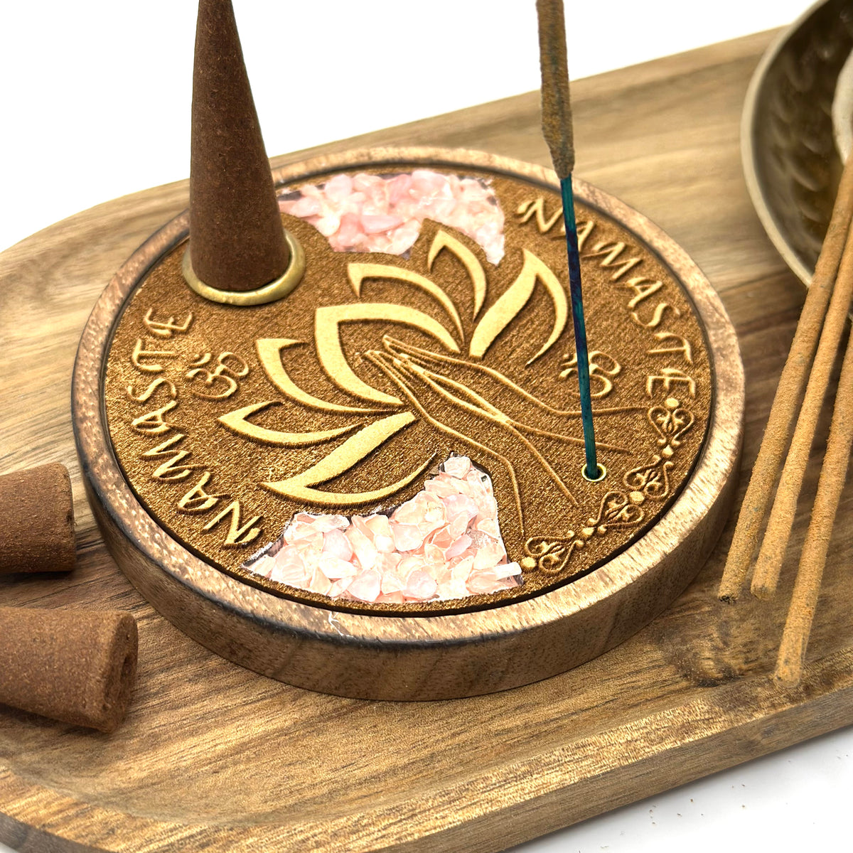Incense Sticks & Cones Holder - Namaste