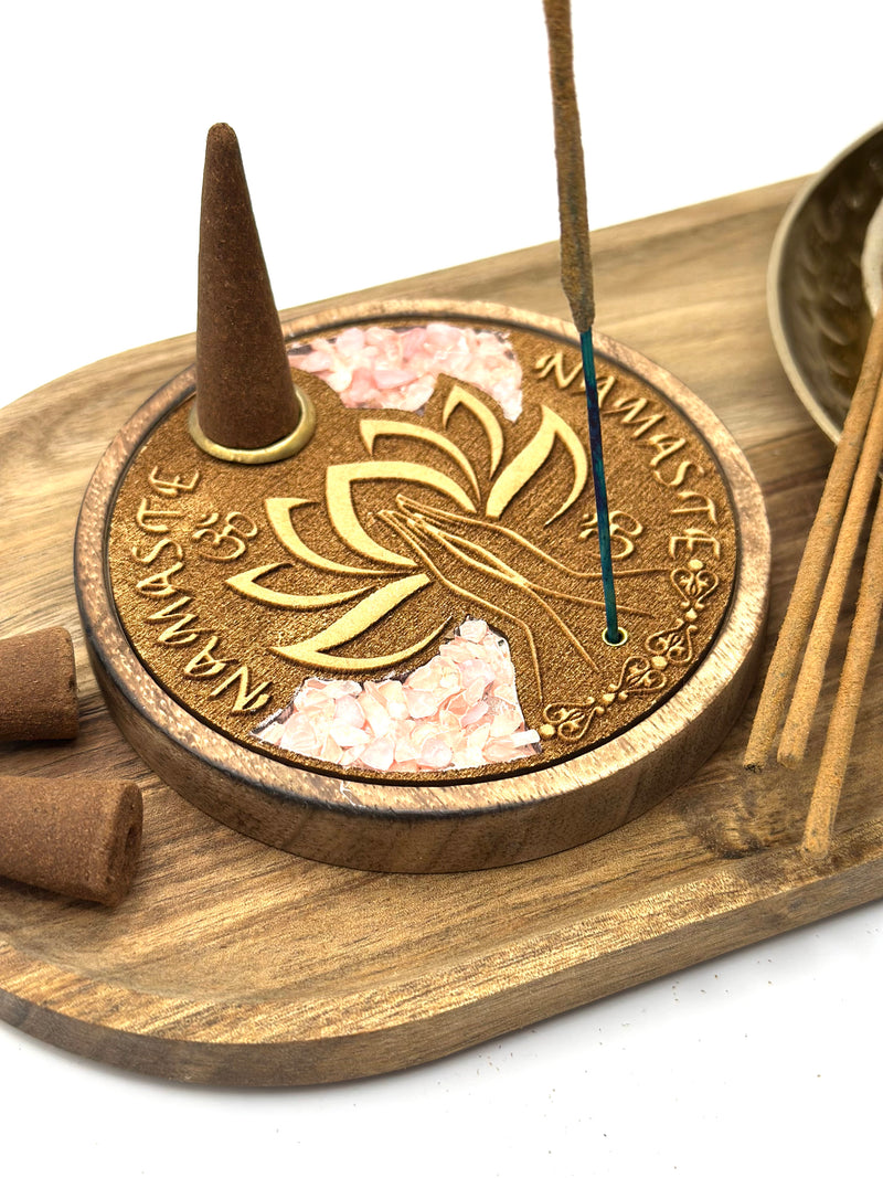 Incense Sticks & Cones Holder - Namaste