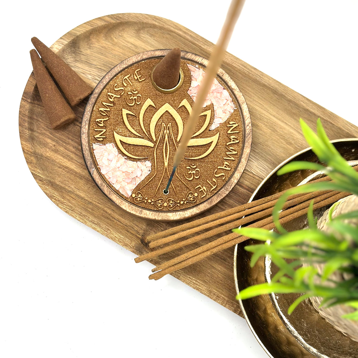 Incense Sticks & Cones Holder - Namaste