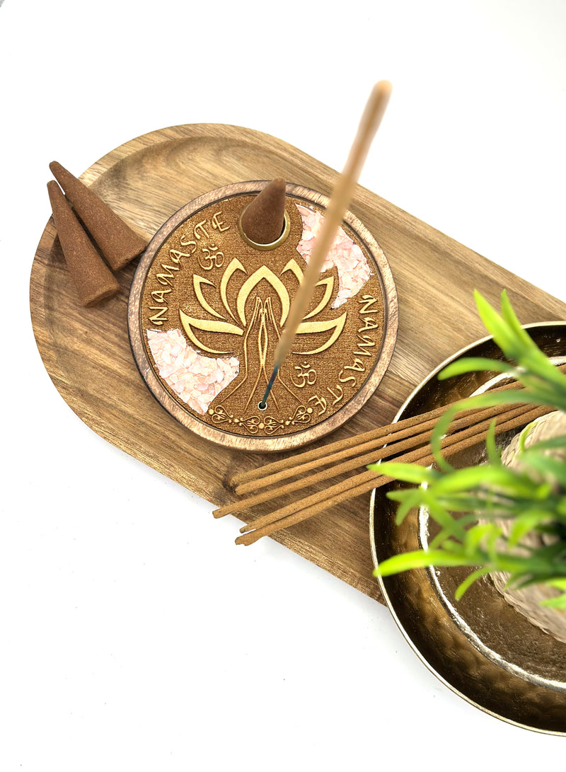 Incense Sticks & Cones Holder - Namaste