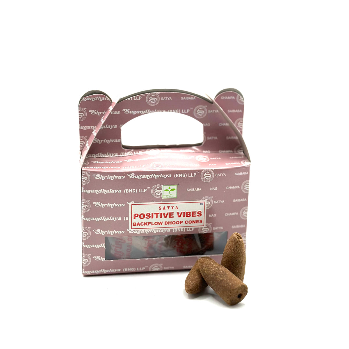 Backflow Incense Cones- Satya Pozitive vibes(1 Pack)