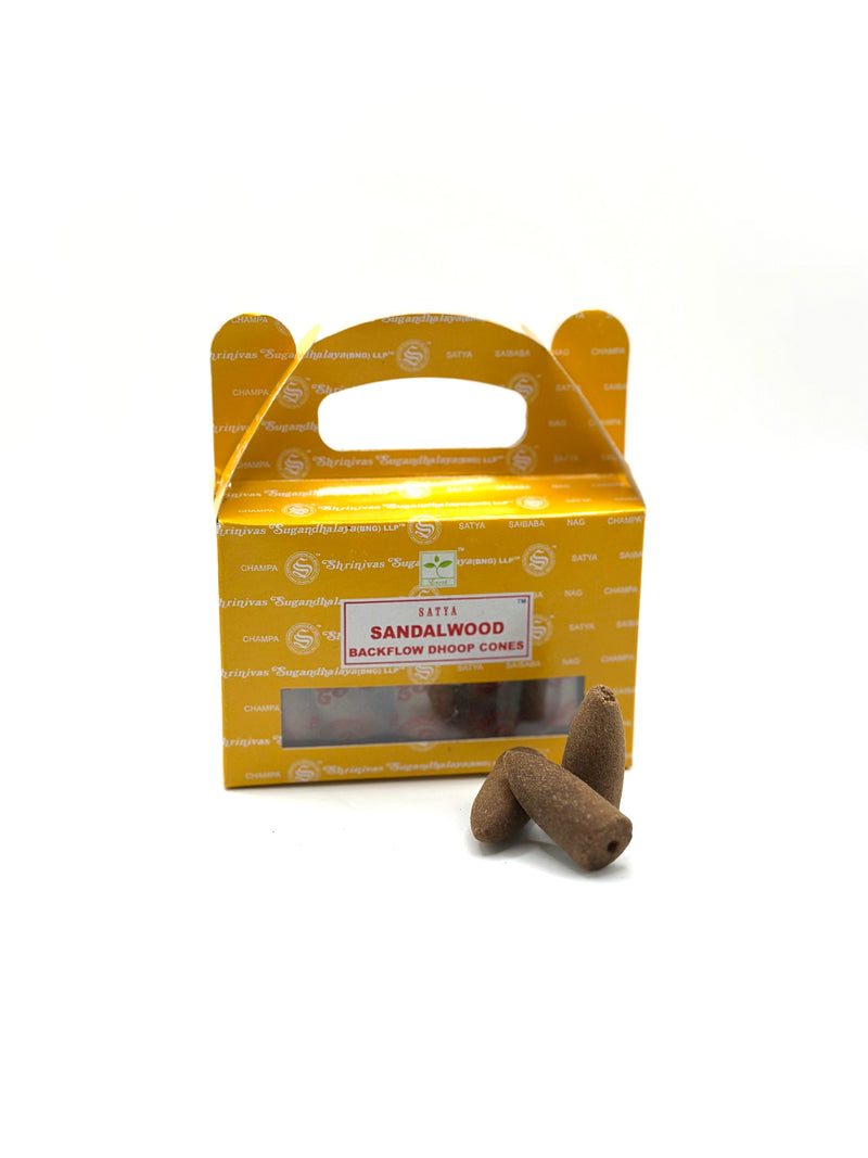 Backflow Incense Cones- Satya Sandalwood