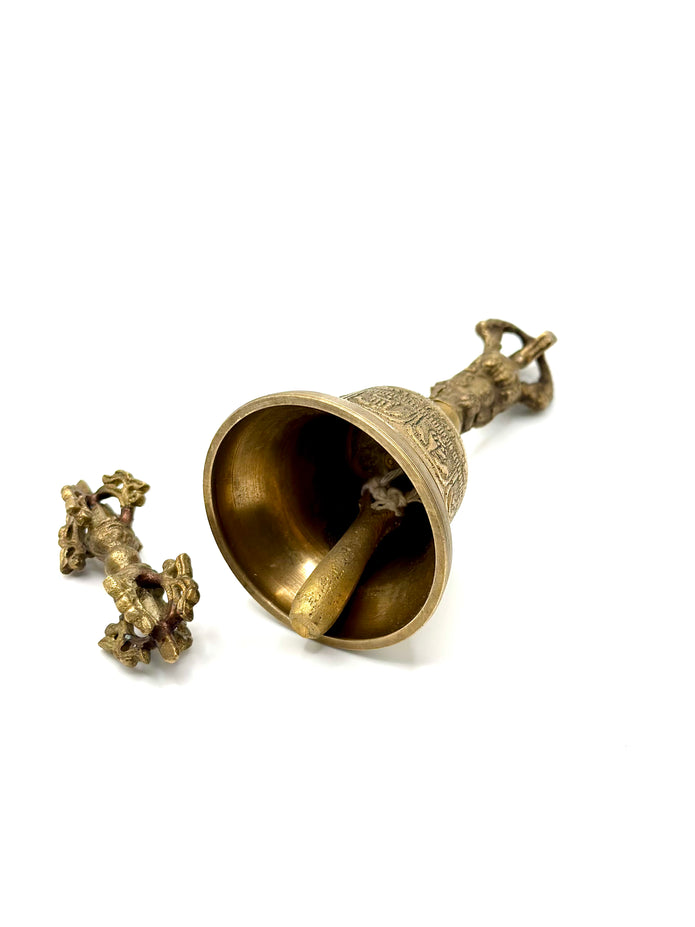 Tibetan Dorje & Bell – Bronze Ritual Set (Small)