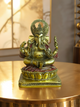 Gold & Red Ganesh Statue 14cm