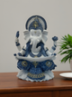 White & Blue Ganesh statue- Knowledge