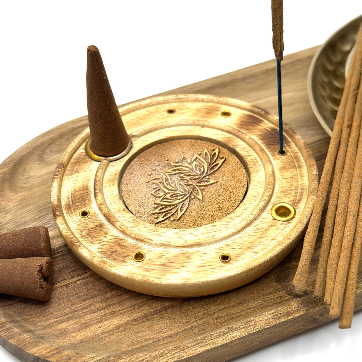 Incense Stick & Cone Holder – Lotus