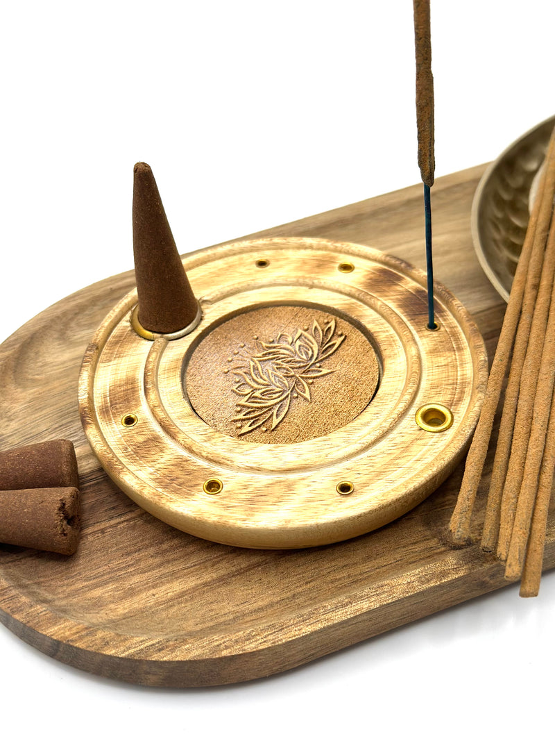 Incense Stick & Cone Holder – Lotus