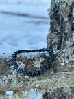 Black Onyx & Lapis Lazuli Bracelet – Grounded Wisdom(AAA grade)