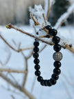 Black Onyx bracelet with crystal – Quiet Radiance(AAA grade)