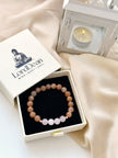 Rose Quartz & Sunstone Bracelet – Radiant Harmony