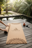 LordDean Premium dabīgā korķa jogas paklājs- Mandala