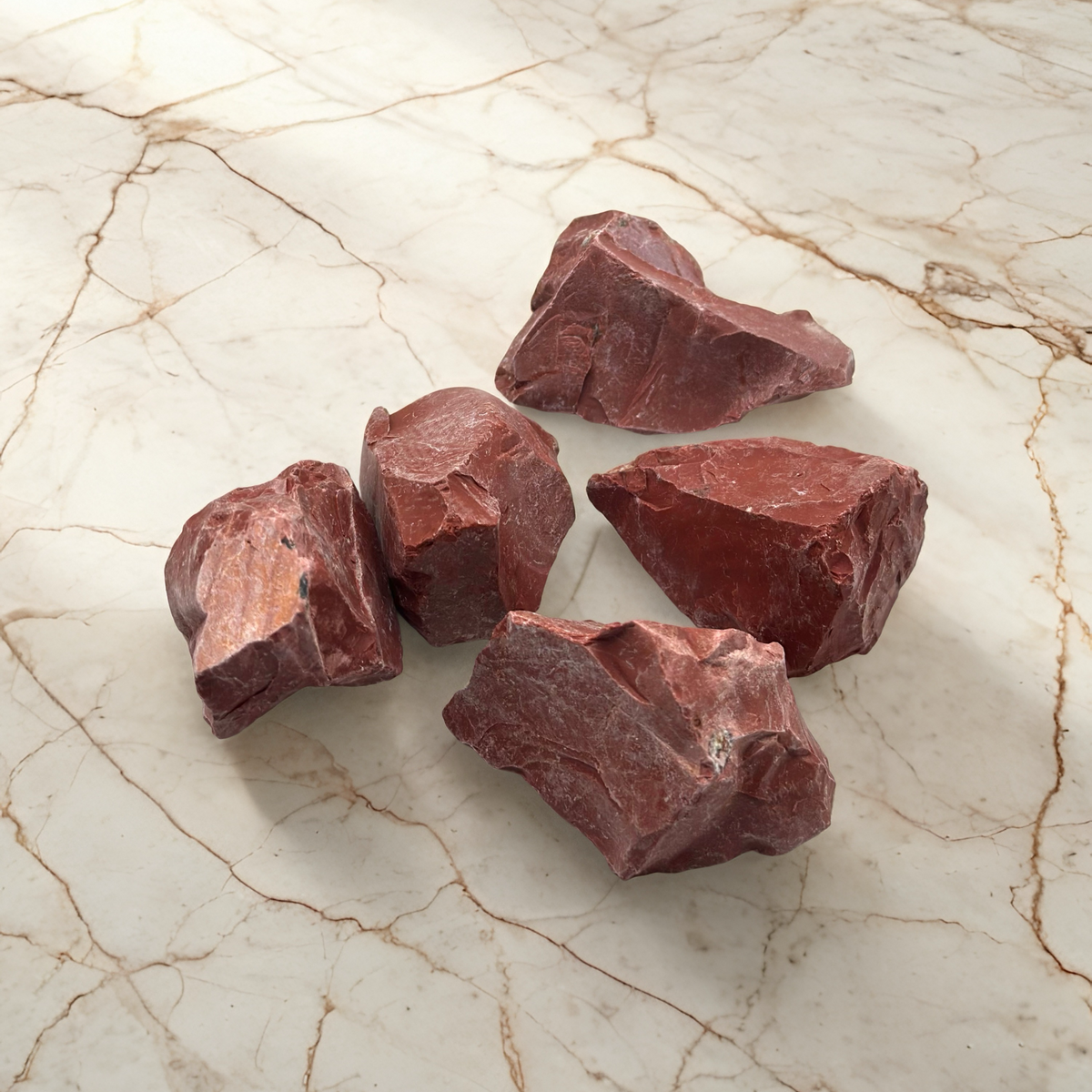 Red Jasper Rough Stone – Strength & Stability (±4–6 cm)