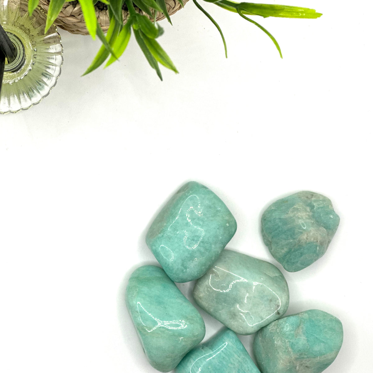 Amazonite Tumbled Stone – Stone of Truth, Harmony & Calm(±4–6 cm)