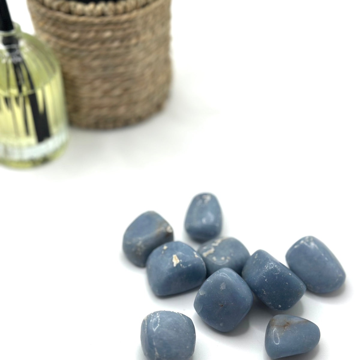 Angelite Tumbled Stone – Serenity & Higher Guidance (±2–3.5 cm)