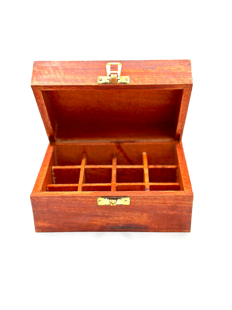 Wood Essential Oil Storage Box(Holds 12 bottles)