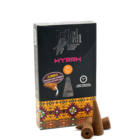 Atpakaļplūsmas vīraka konusi - MYRRH (1 iepakojums)
