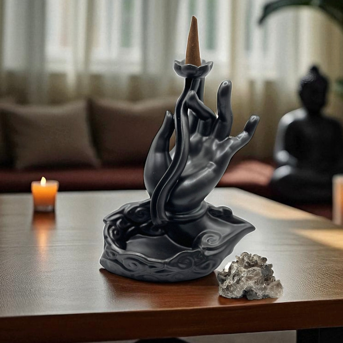 Lotus Hand Backflow Cone Burner