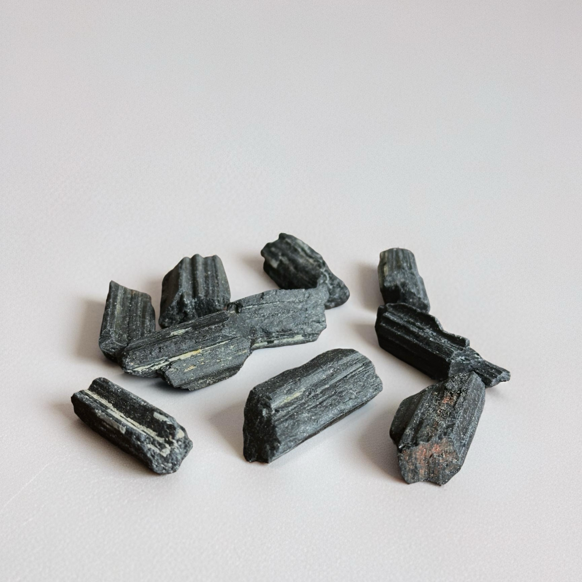Black Tourmaline Rough Stone – Protection & Grounding