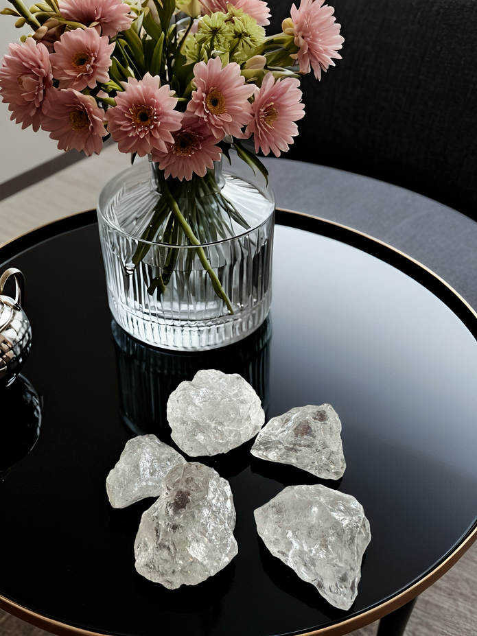 Clear Quartz (Rock Crystal) Rough Stone – Master Healer of Clarity & Energy