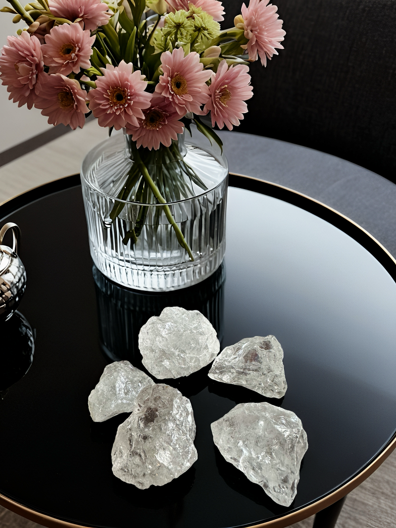 Clear Quartz (Rock Crystal) Rough Stone – Master Healer of Clarity & Energy