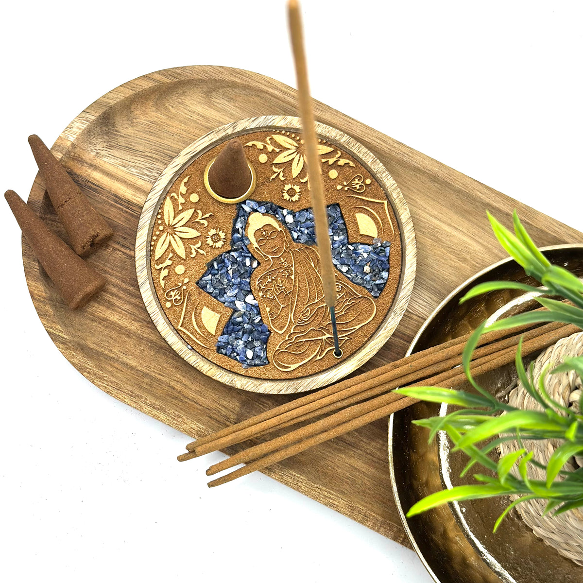 Incense Sticks & Cones Holder-Buddha