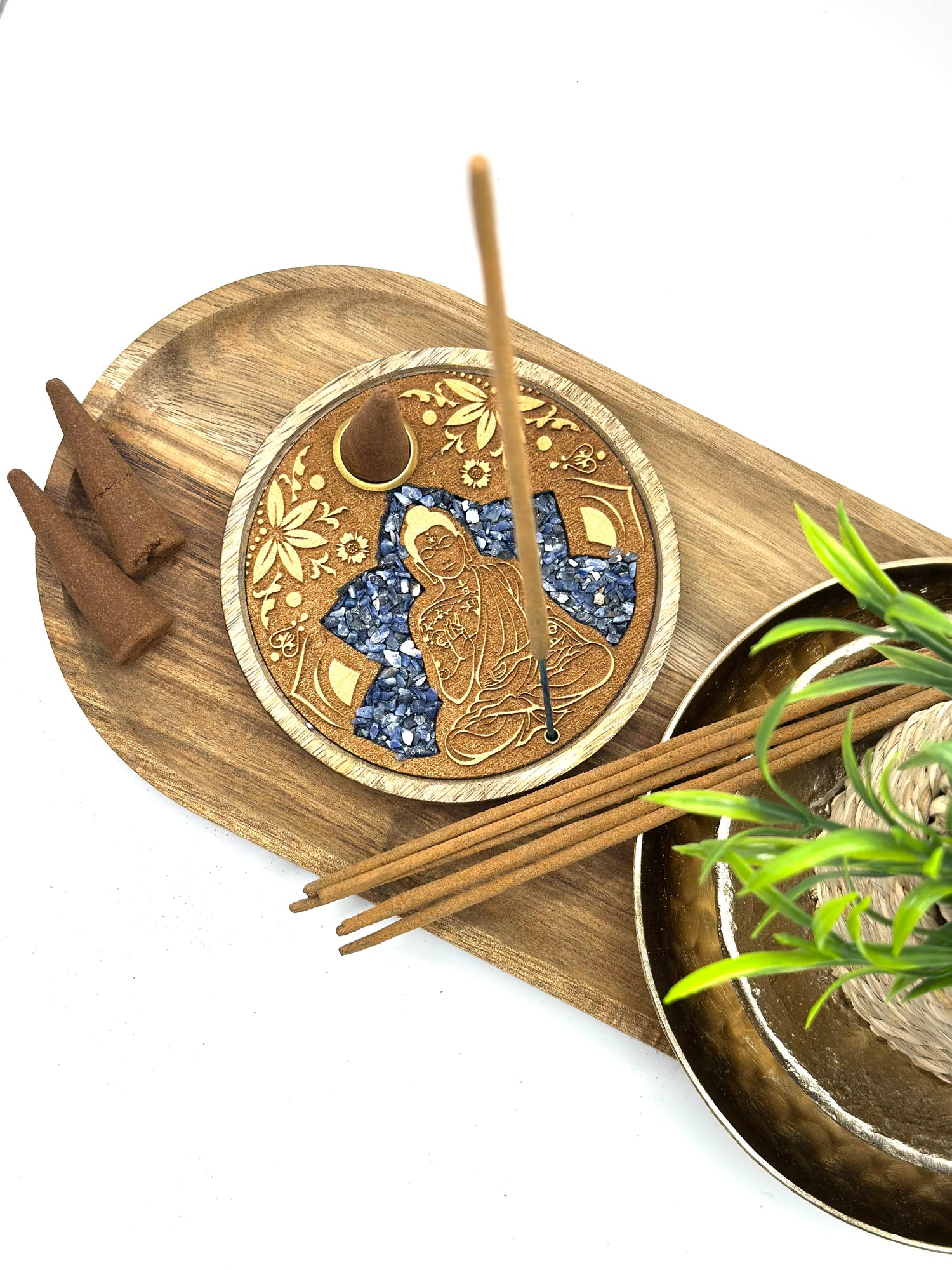 Incense Sticks & Cones Holder-Buddha