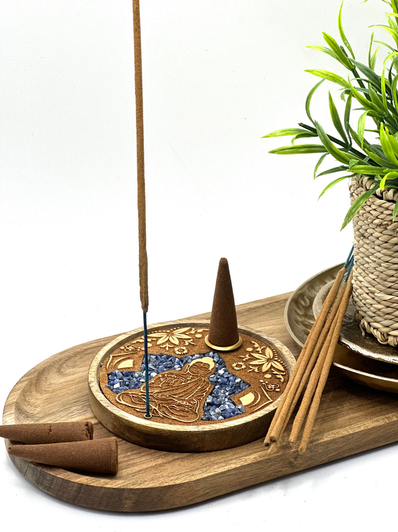 Incense Sticks & Cones Holder-Buddha