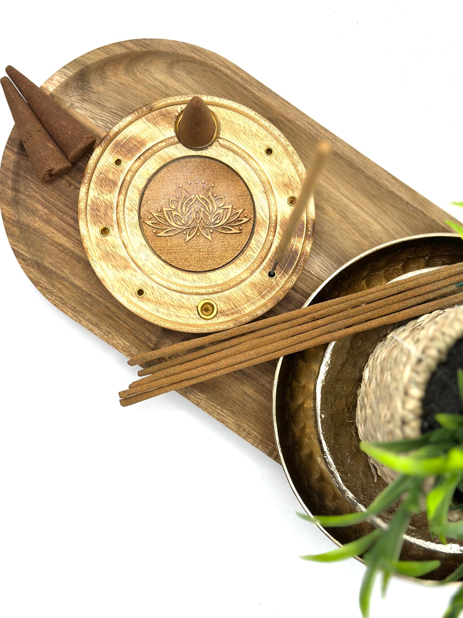 Incense Stick & Cone Holder – Lotus