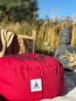 Meditācijas spilvens ar griķu sēnalu pildījumu-OM