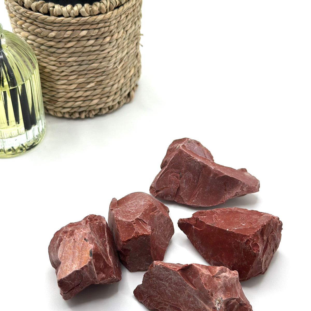 Red Jasper Rough Stone – Strength & Stability (±4–6 cm)