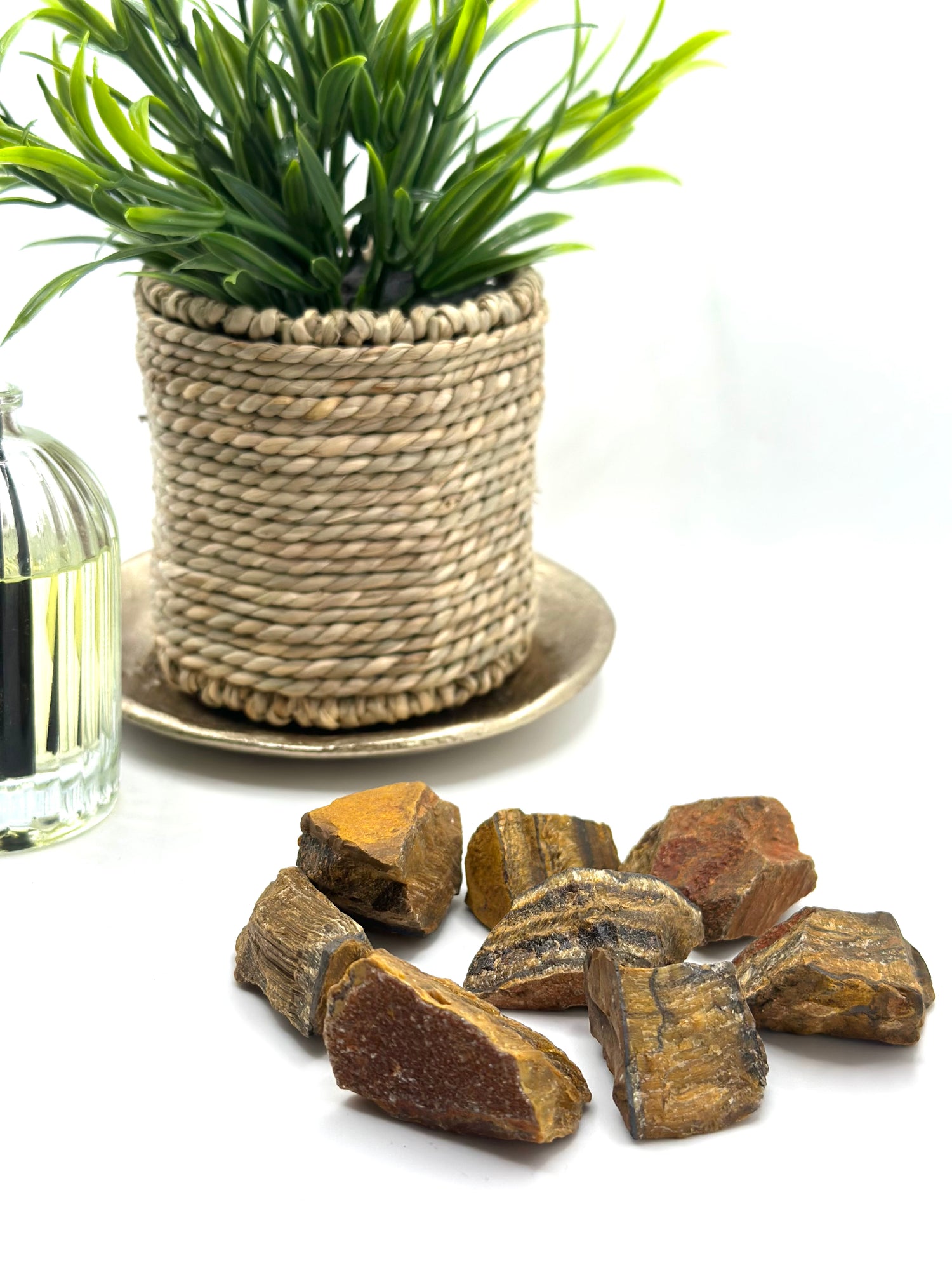 Tiger’s Eye Rough Stone – Focus & Protection (±3–4 cm)