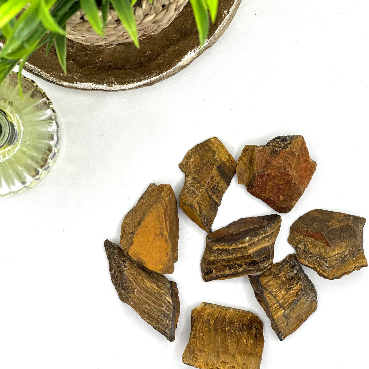 Tiger’s Eye Rough Stone – Focus & Protection (±3–4 cm)