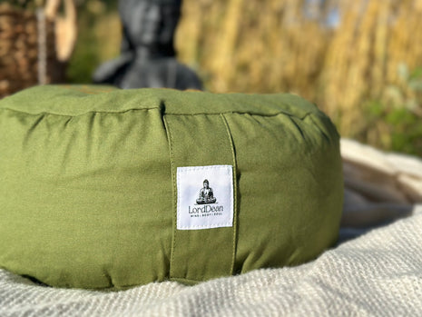 Meditation cushion with buckwheat hull filling- Lotus