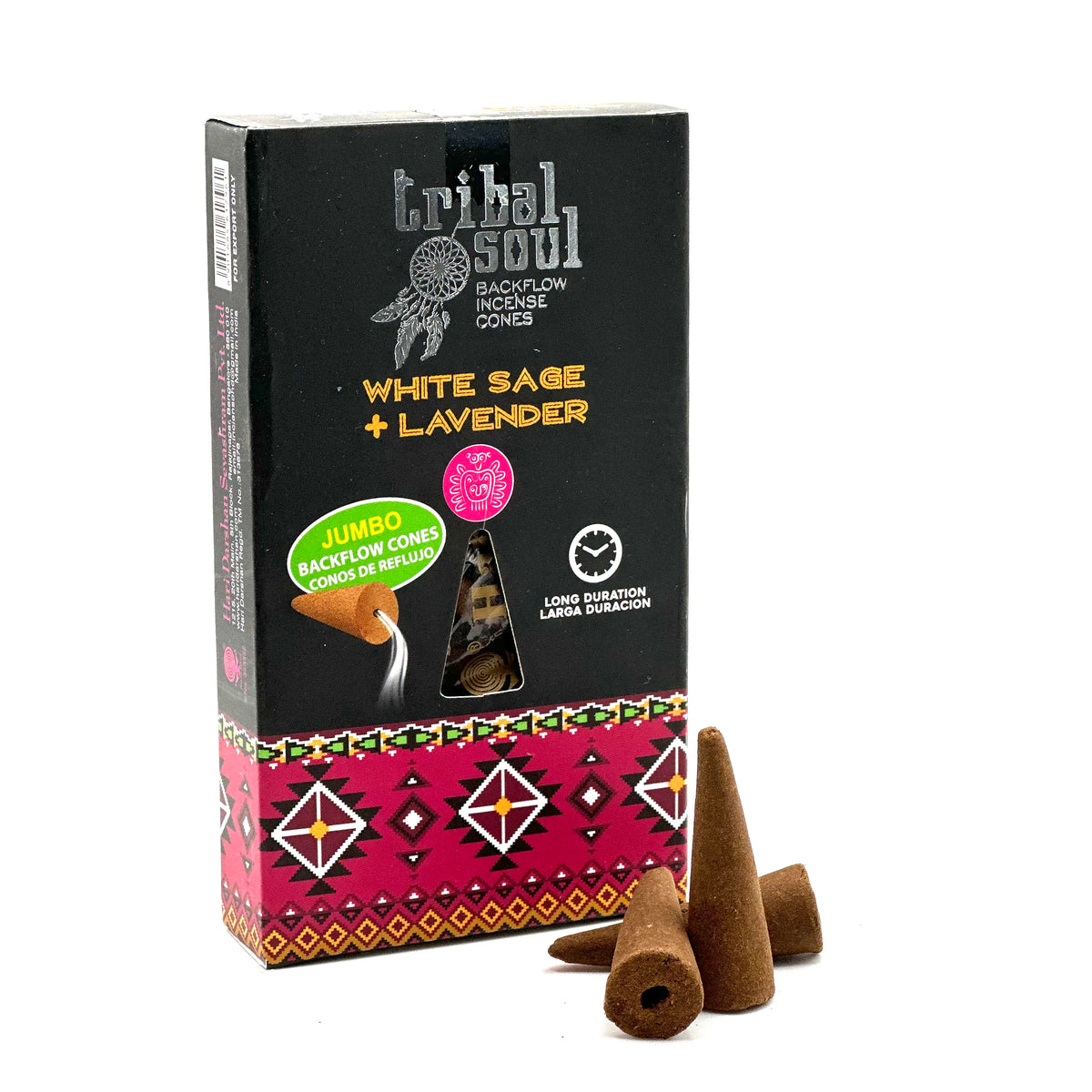 Backflow Incense Cones-White sage & Lavender (1 pack)