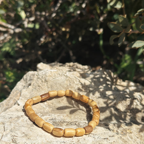 Palo Santo elastīgā rokassprādze – (8 mm)