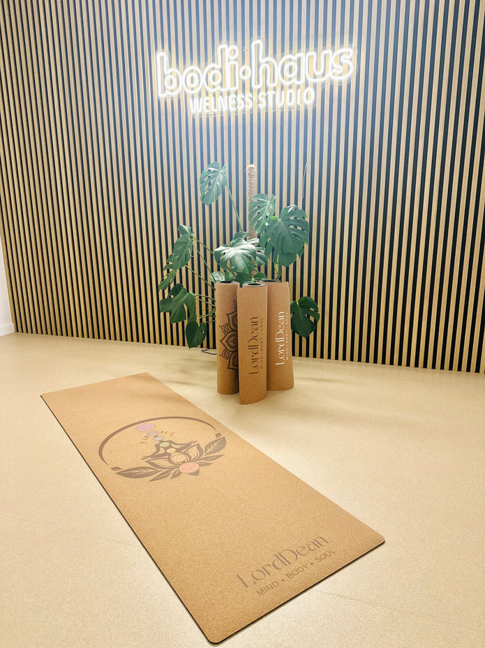 LordDean Premium Natural cork yoga mat –  7 Chakras