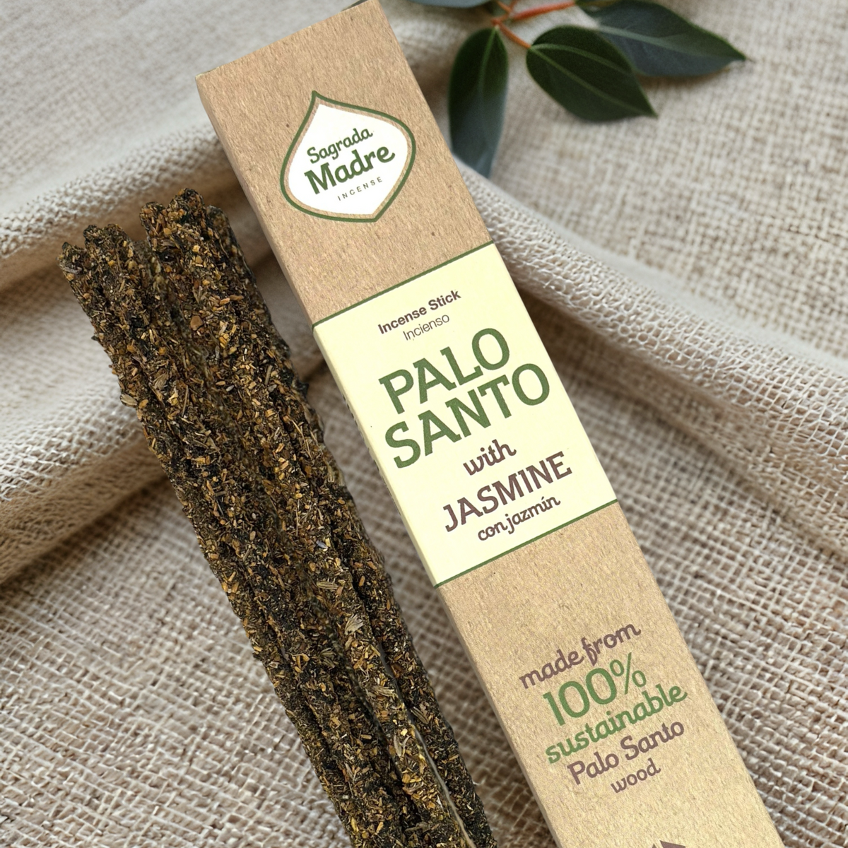 Sagrada Madre Palo Santo incense with Jasmine