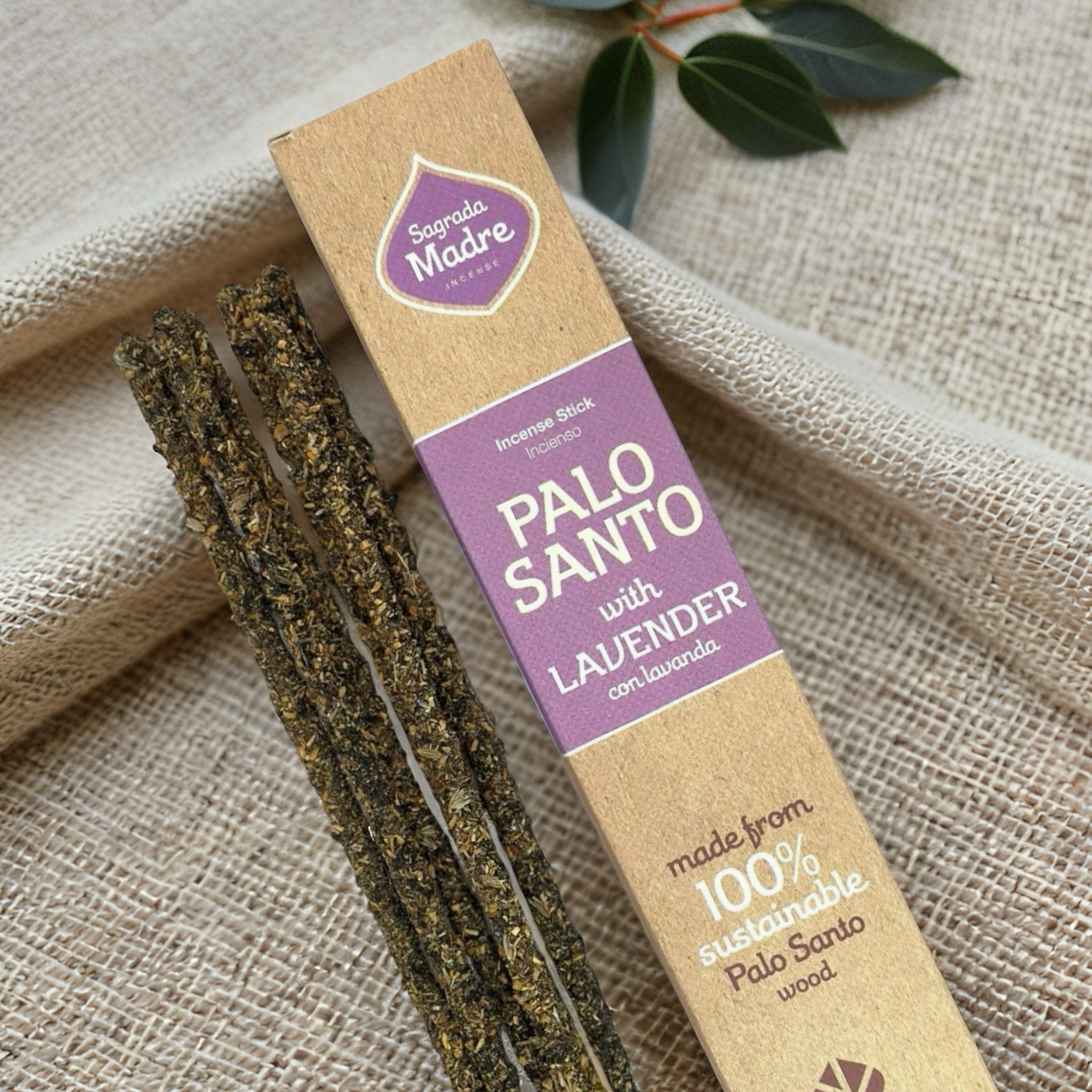 Sagrada Madre Palo Santo Incense with Lavender
