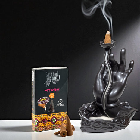Atpakaļplūsmas vīraka konusi - MYRRH (1 iepakojums)