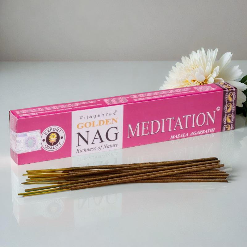 Golden Nag Incense Sticks -Meditation, 15g