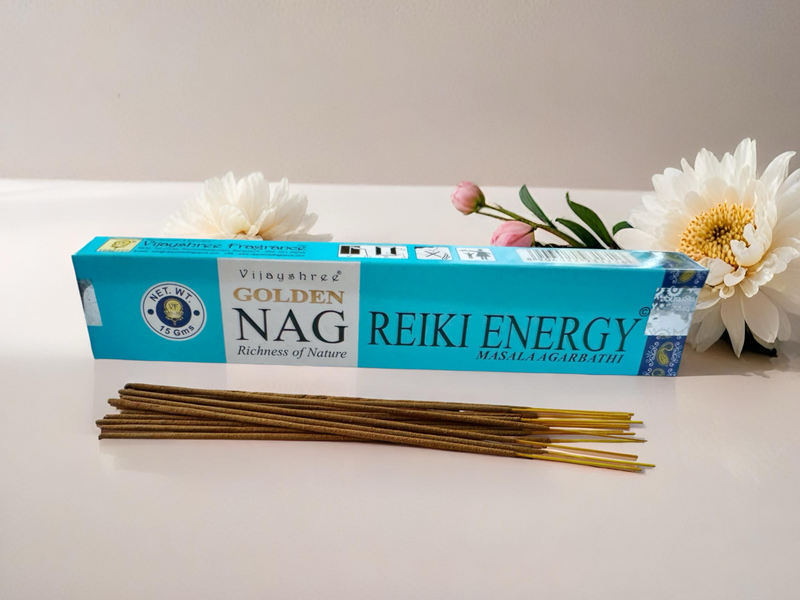 Golden Nag Incense Sticks -Reiki Energy, 15g